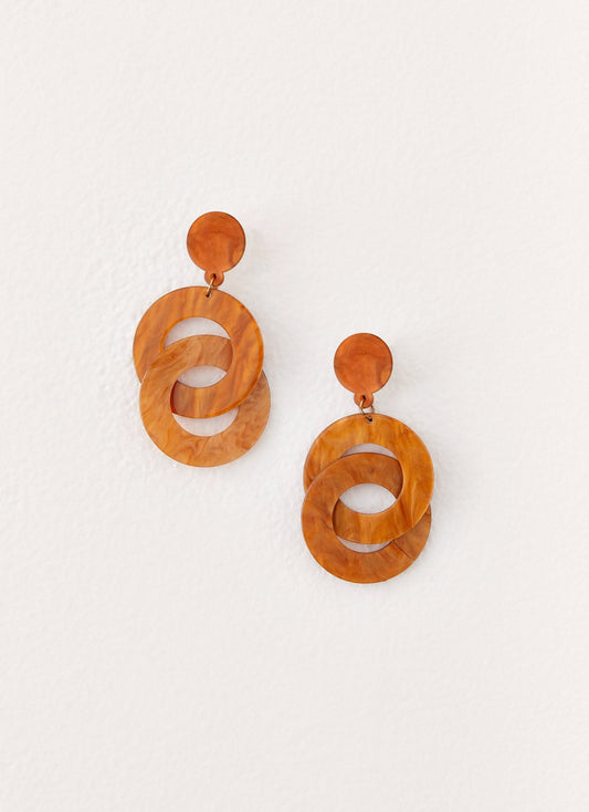 Bijou Earrings - Brown