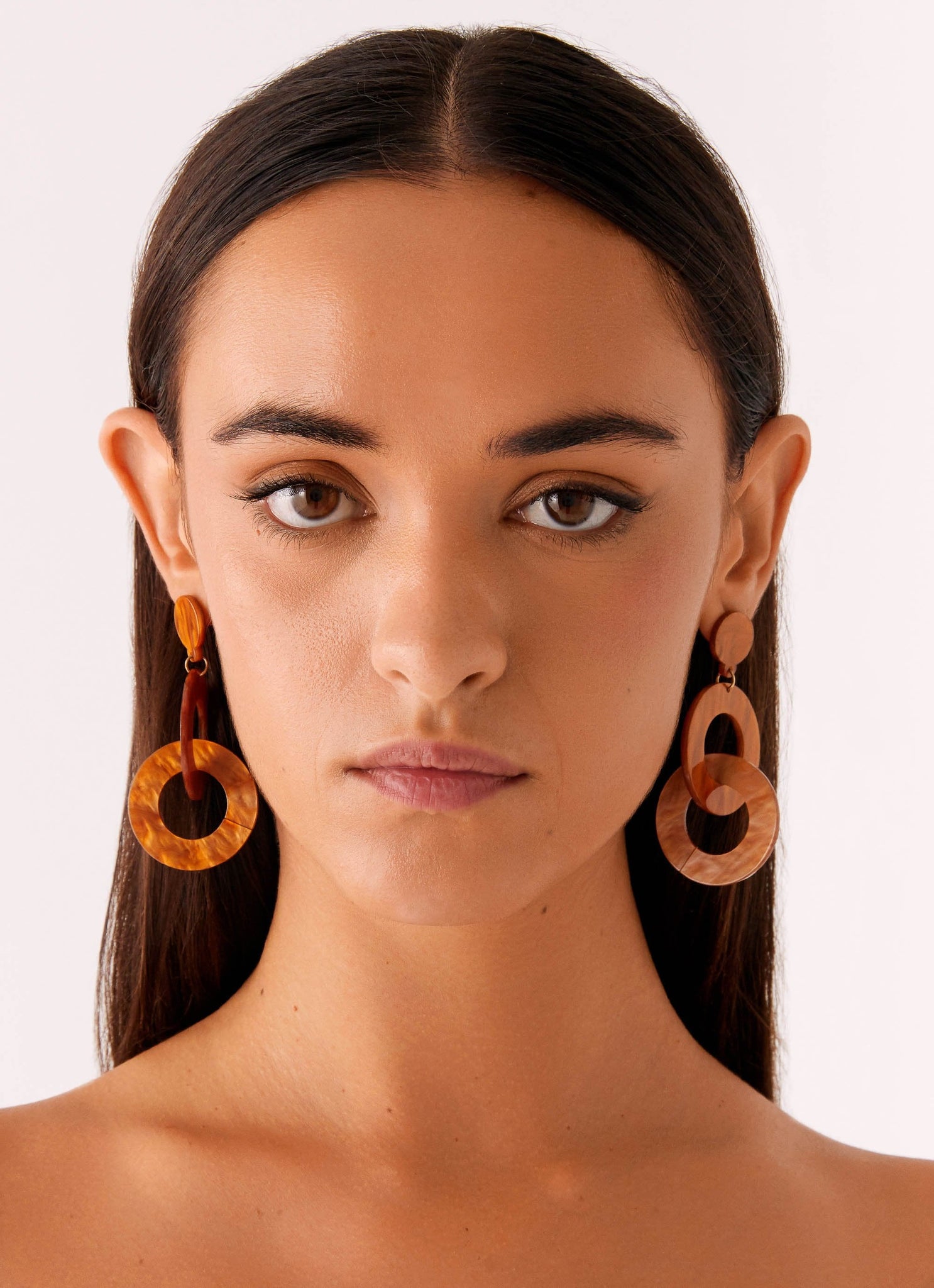 Bijou Earrings - Brown