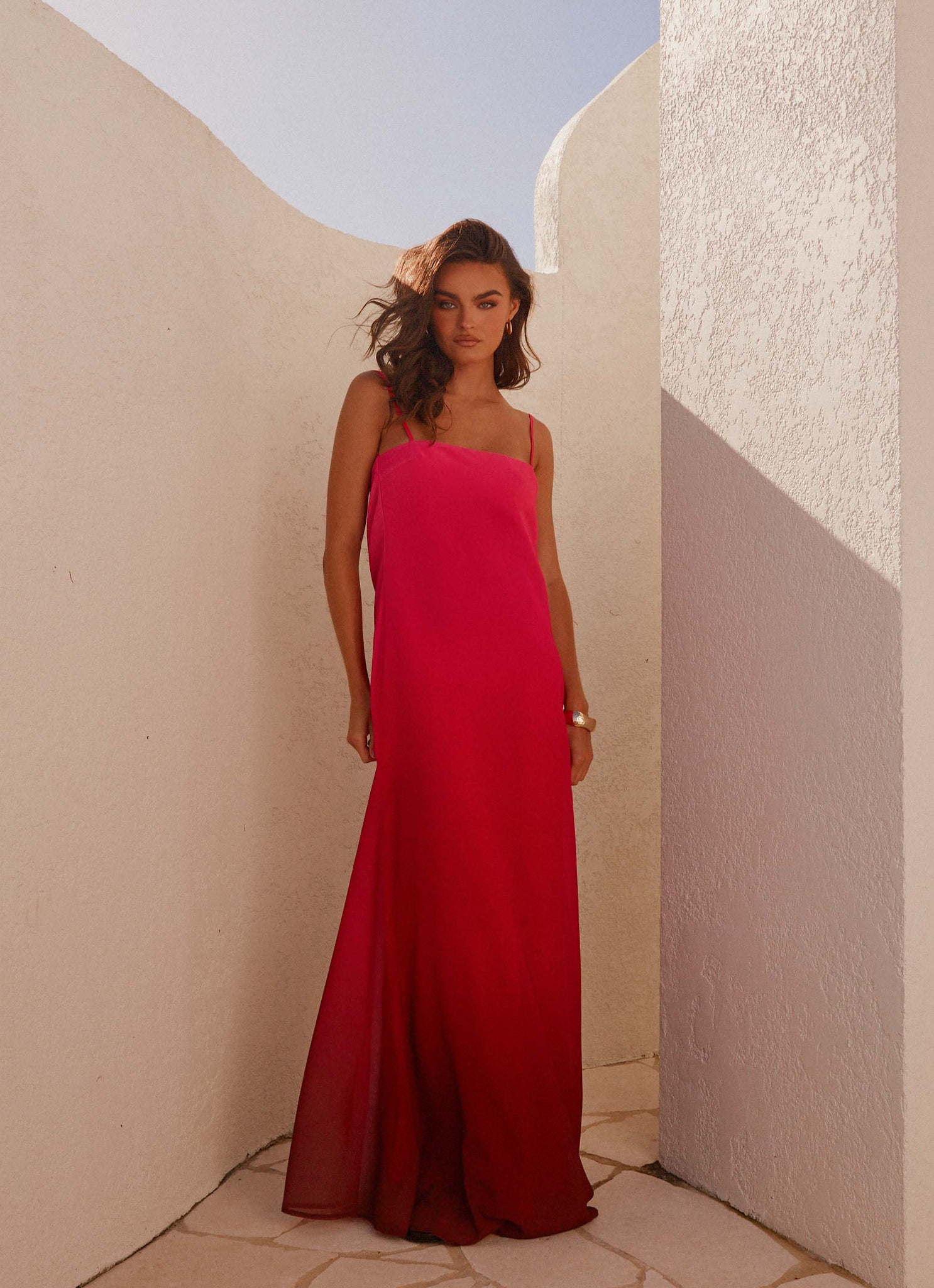 Marianne Maxi Dress - Fuchsia Gradient